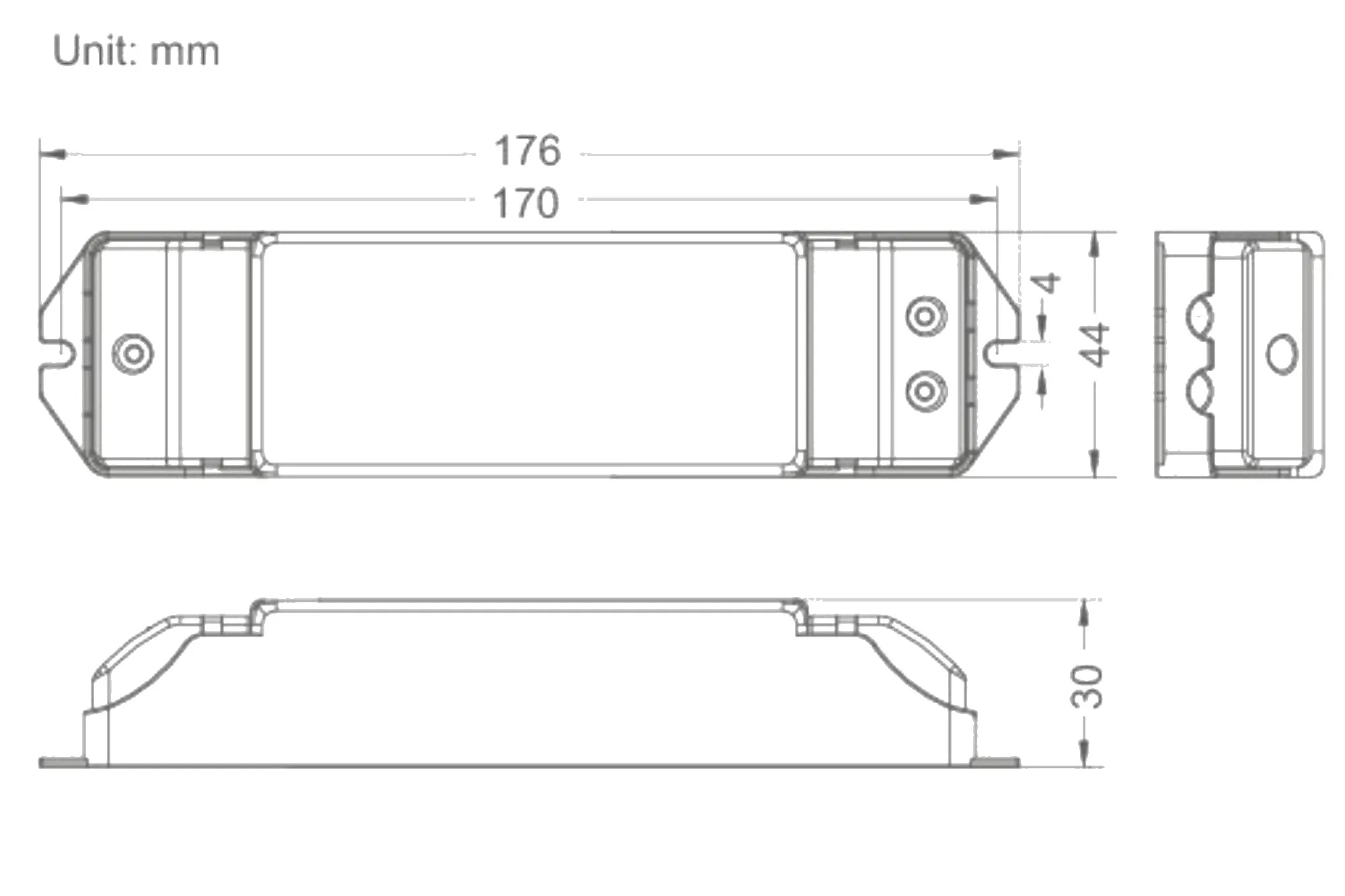 DALI, Push Dim 1-15W Current Dimmable Driver.100-700mA adjustable, Class II, 0-100% Dim, PWM digital dimming, IP20. DALI-15-100-700-U1P1  LTECH DALI Constant Current